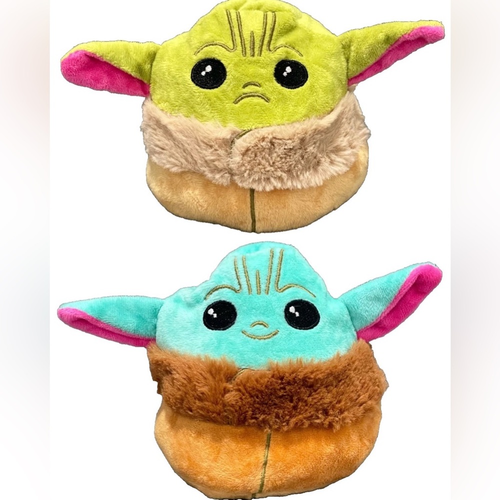 Baby Yoda Star Wars The Child REVERSIBLE PLUSHIES Plush Mandalorian Grogu 5" EUC